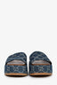 Gucci Blue Denim GG Supreme Platform Sandals Size 36.5