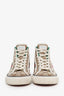 Gucci Brown GG Monogram 'Tennis 1977' High Top Sneakers Size 36