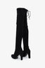 Stuart Weitzman Black Suede Knee High Boots Size 10.5