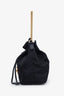 Versace Black Nylon Bucket Bag with Strap