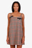 Prada 2020 Plaid Print Mini Dress Size 36