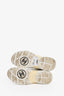 Pre-loved Chanel™ White/Cream Suede Nylon Interlocking CC Sneakers Size 37.5