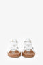 Jimmy Choo White Leather Espadrilles Size 36.5
