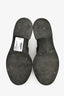Prada Black Brushed Leather Triangle Plaque Logo Loafers Size 37