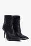 Alexander Wang Black Leather Nova Studded Ankle Boots Size 41