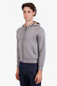 Burberry Grey Zip-Up Sweatshirt Size M Mens