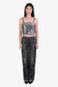 Rag & Bone Grey Fleece Jean Effect Wide Leg Pants Size XS