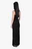Frame Black Strappy Maxi Dress Size S