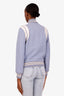 Saint Laurent Blue Wool-Blend Varsity 'Teddy' Jacket Size 36