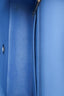 Pre-loved Chanel™ Blue Quilted Lambskin Mini Top Handle Rectangular Flap