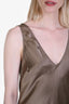 Frame Taupe Silk 'Savannah' Sleeveless Dress Size S