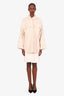 Toteme Cream Wool Oversized Shirt Jacket Size S