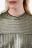 Akris Punto Black/Gold Sleeveless Midi Dress Size 10