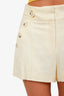 Veronica Beard Yellow Buttoned Shorts Size 6