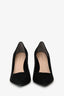 Stuart Weitzman Black Suede Dancer 95 Heels Size 37.5