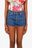 Acne Studios Blue Denim Mini Shorts Size 27
