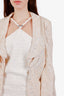 Chloe Nude Silk Jacquard Blazer Size 42