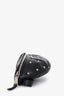 Miu Miu 2018 Black/Silver Studded Buffed Sheepskin and Leather Belt Bag