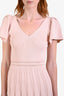 Sandro Pink Knit Flutter Sleeve Dress Size 38