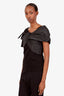 Alexander McQueen Black Cotton Off Shoulder Shirt Size 40