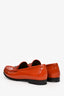 Gucci Burnt Orange Patent Leather Horsebit Loafers Size 38.5