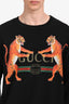 Gucci Black Tiger Logo Crewneck Sweatshirt Size M Mens