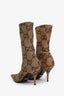 Gucci x Balenciaga Brown GG Knife Sock Boots Size 37.5