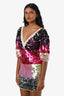LPA Purple/Pink Sequin Mini Dress Size Small