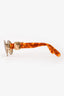 Moschino Gold Tone/Tortoiseshell Round Sunglasses