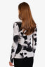 Loewe Black/White Velvet Balloon Print Long Sleeve Top Size 34
