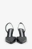 Alexander Wang Black Croc Grace Slingback Heels Size 35.5