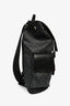 Gucci Black Coated Canvas Supreme GG Web Detail Drawstring Backpack