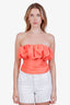 Boskemper Orange Ruffled 'Degraves' Bustier Size S