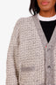 Thom Browne Grey Wool Mohair Blend Cardigan Size 5