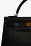 Hermès 2013 Black Epsom Leather Kelly 32 GHW