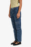 Agolde Blue Distressed Denim 'Cooper Cargo' Jeans Size 26