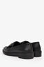 Pre-loved Chanel™ Black Quilted Leather Tab CC Turnlock Loafers Size 38.5C