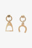 Hermès Amulette Equestre Horn Drop Earrings