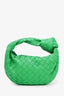 Bottega Veneta Green Leather Intrecciato Mini Jodie