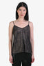 Equipment Brown Snake Patterned Silk Camisole Size XS