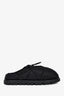 Prada Black Re-Nylon Quilted Puffer Fur Lined Mules Size 9 Men's