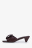 Loewe Burgundy Leather Origami 45 Sandals Size 35