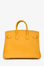 Hermès 2018 Juane Ambre Swift Leather Birkin 25