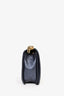 Pre-loved Chanel™ 2013-14 Navy Lambskin Embossed Medium Cube Boy Shoulder Bag