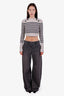 Entire Studios Grey Ultra Wide Jeans Size S