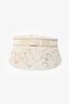 Christian Dior White/Gold D-Smash Astral Visor Hat