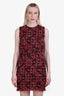 Dolce & Gabbana Burgundy Tweed Dress and Jacket Set Size 42