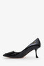 Roger Vivier Black Patent Leather 'In The City' Heels Size 37