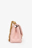 Pre-loved Chanel™ 2023 Light Pink Lambskin Leather Mini Sweet Camellia Flap Bag