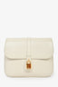 Celine 2021 Cream Leather Medium Tabou Crossbody Bag